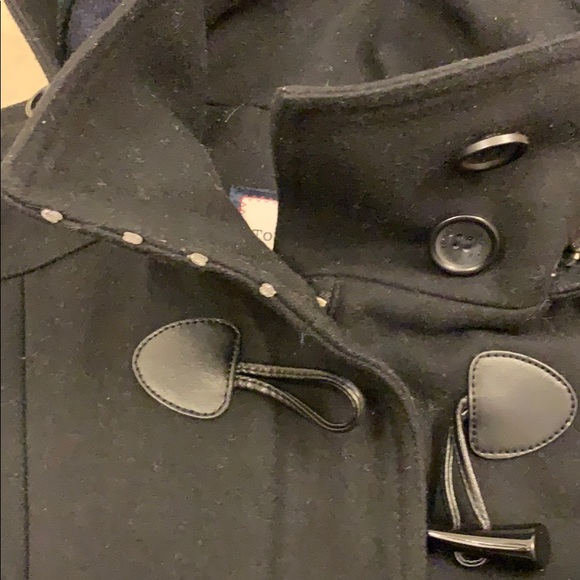 Tommy Hilfiger Wool Blend Coat Black XS - Picture 7 of 8